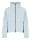 K-way K Way Aubette Memory Touch Blue Baby Jacket In Blue