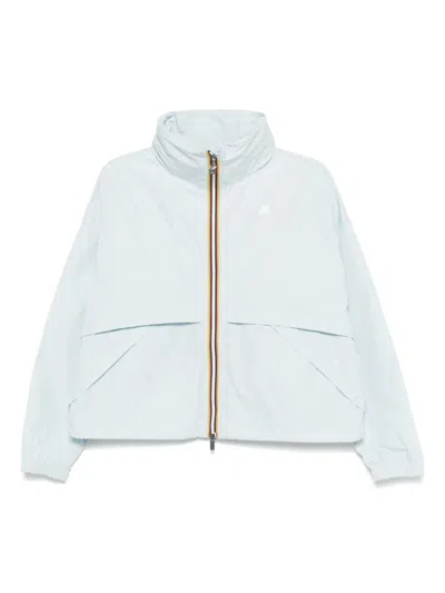 K-way Aubette Memory Touch Jacket In Blue