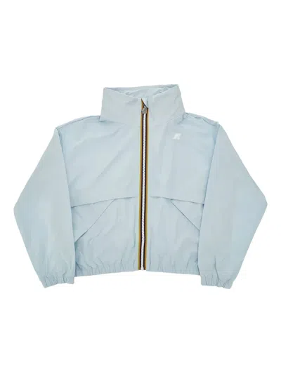 K-way Kids' Aubette Zip-up Jacket In Blue