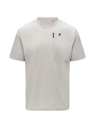 K-way Authion Zip Pocket T-shirt In White