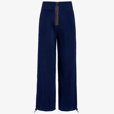 K-way Baggy Plisse In Blue