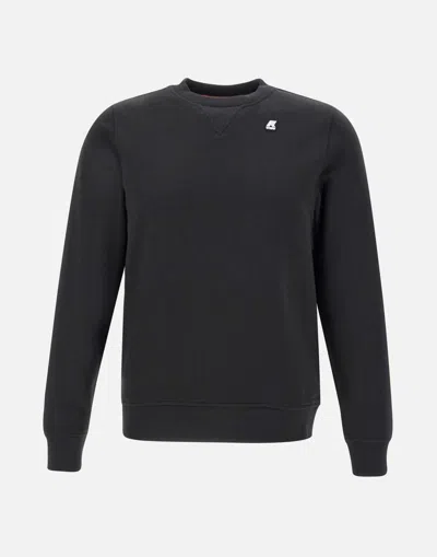 K-way Baptiste Black Cotton Sweatshirt Crewneck