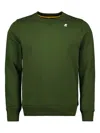 K-way Baptiste Crew-neck Cotton Sweatshirt In Green
