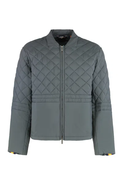 K-way Bariol Jacket In Technical Fabric In Gray