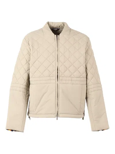 K-way Bariol Quilted Jacket In Neutral