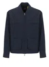 K-way Barion Cotton Like Jacket In Blue