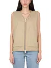 K-way Barnel 2.1 Amiable Silver Vest In Beige