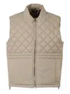 K-way Barnes Quilted Gilet In Brown