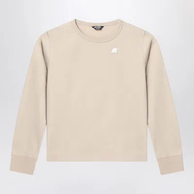 K-way Beige Cotton Elmer T-shirt In Gray