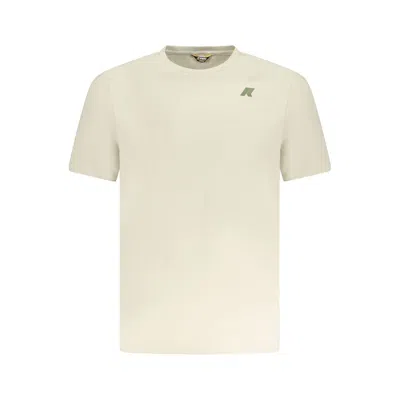K-way Beige Cotton T-shirt In White
