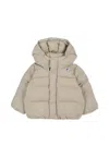 K-way Beige Down Jacket For Baby Boy In Neutral