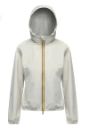 K-way Laurette Plus - Reversible Hooded Jacket In Neutrals