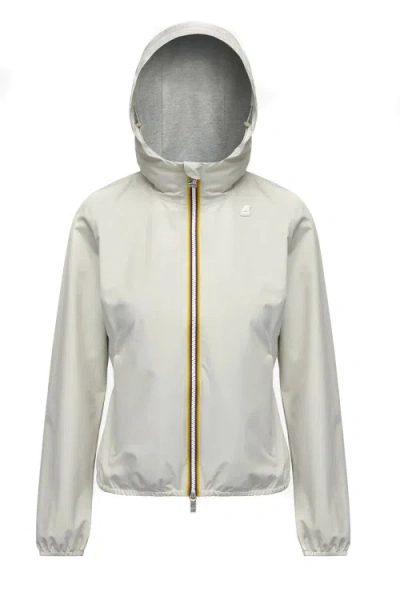 K-way Laurette Plus.2 Reversible Hooded Jacket In Green