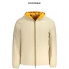 K-way Beige Nylon Men Jacket