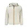 K-way Beige Polyamide Men Jacket In Gray