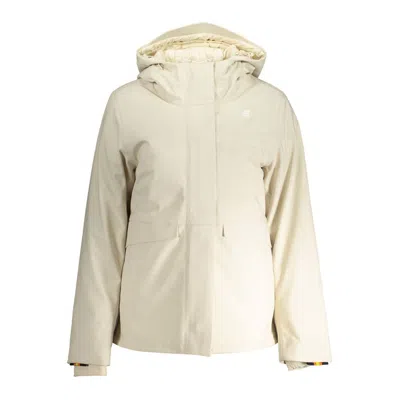 K-way Beige Polyester Jackets & Coat