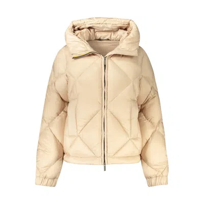 K-way Beige Polyester Jackets & Coat