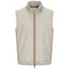 K-way Beige Technical Jacket With Detachable Hood In 634