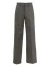 K-way Belt-loops Straight Trousers In Gray