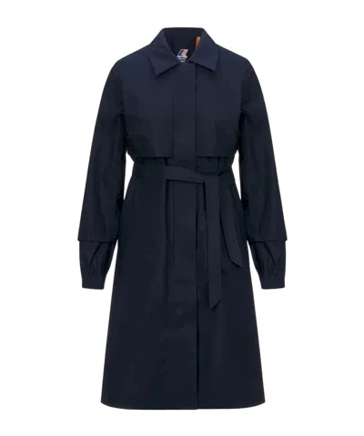 K-WAY BELTED TRENCH COAT