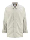 K-way Beige Polyamide Men Jacket In Beige