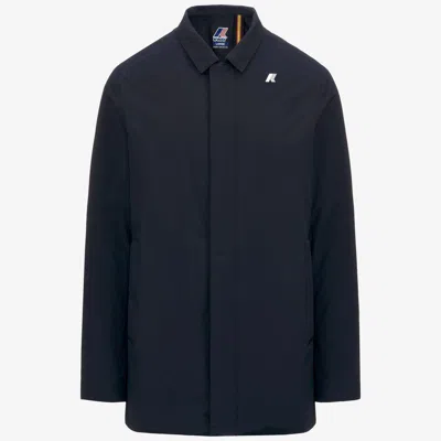 K-way Benny Warm Ottoman Jacket In Blue