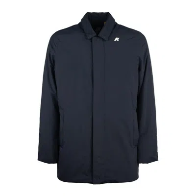 K-way Benny Warm Ottoman Jacket In Blue