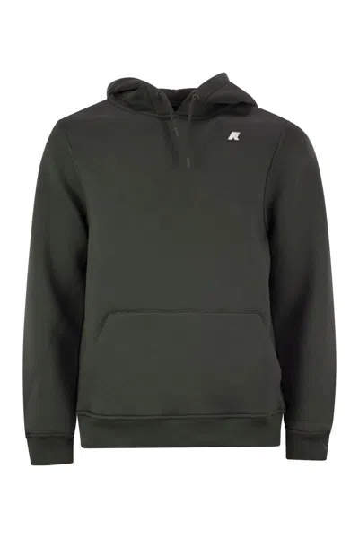 K-way Bernie - Hooded Sweatshirt In Olive Green