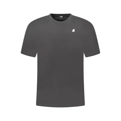 K-way Black Cotton Men T-shirt In Gray