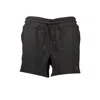K-way Black Cotton Pant In Black