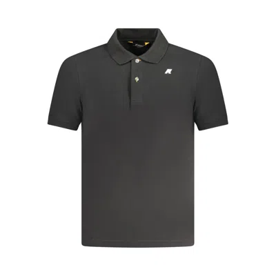 K-way Black Cotton Polo Shirt