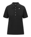 K-way Ali Short-sleeve Polo Shirt In Black