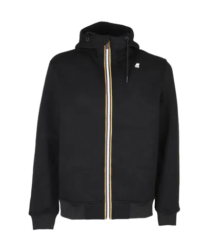 K-way Black Hooded Casual Jacket