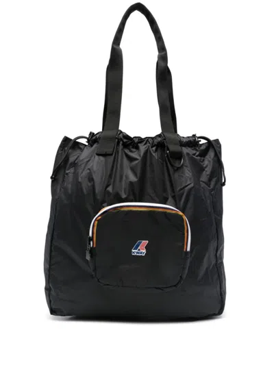 K-way Black Packable Shopping Bag