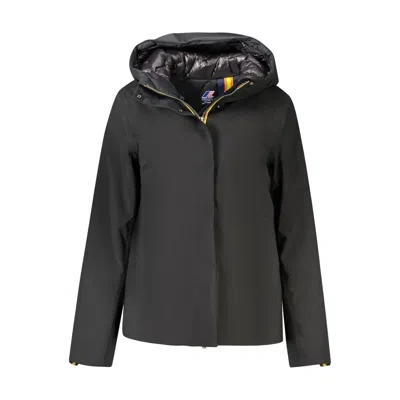 K-way Black Polyester Jackets & Coat