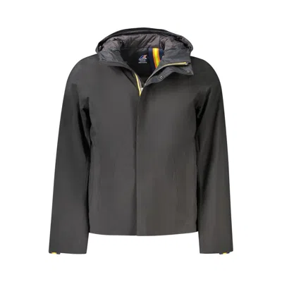 K-WAY BLACK POLYESTER MEN JACKET