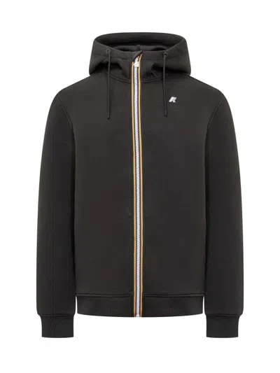 K-way Black Sweatshirt With Zip  In Gray
