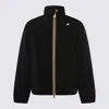 K-way Black Valentine Plain Warm Casual Jacket In Black