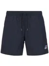 K-way Logo-patch Swim Shorts In Blue