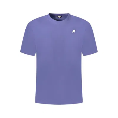 K-way Blue Cotton Men T-shirt In Purple