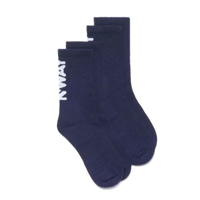 K-way Blue Cotton Sock