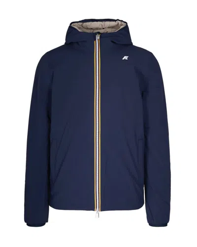 K-WAY BLUE DEPTH/BEIGE CASH JACK ST WARM DOUBLE JACKET