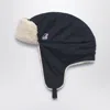 K-way Blue Februus Hat With Earflaps In Black