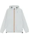 K-way Blue-grey Lightweight Jacket With Front Zip