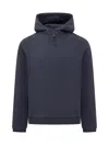 K-way Blue Hooded Sweatshirt  In Blue