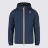 K-way Blue Jack St Warm Double Casual Jacket In Blue