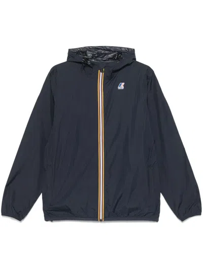 K-WAY BLUE 'LE VRAI CLAUDE' JACKET WITH ZIP