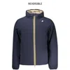 K-way Jack St Warm Double Slim-fit Giacca Reversibile. In Poliestere Elasticizzato Impermeabile. Imbottitu In Blue