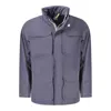 K-way Blue Polyamide Men Jacket