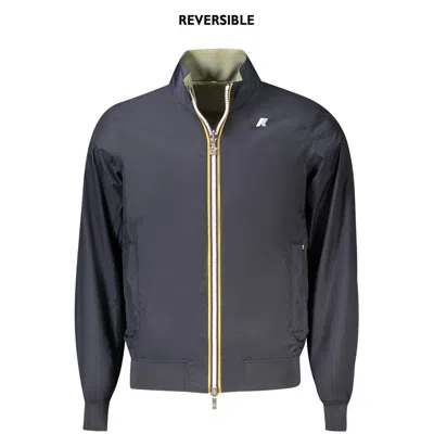 K-way Blue Nylon Men Jacket